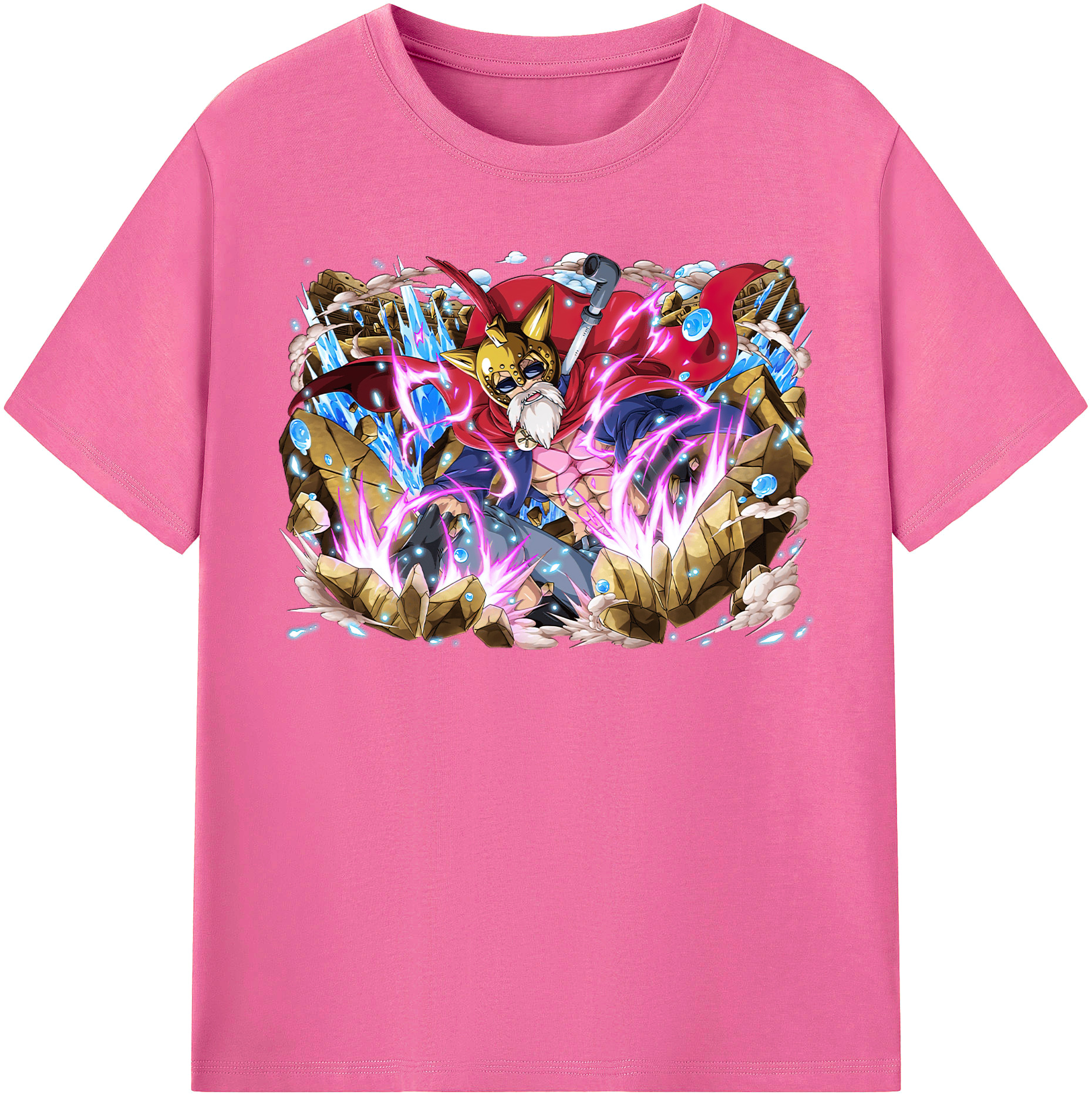 ワンピース モンキー・D・ルフィ ONE PIECE Monkey D. Luffy レディースカジュアルプリントTシャツ（綿100％）